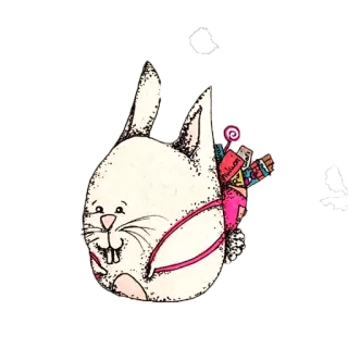 🐰 кролик, животное, пасха, конфета, милый telegram sticker