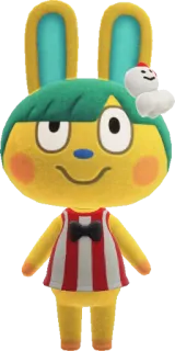 🐇 Coco Animal Crossing animal crossing, coco, videospielcharakter, süß telegram sticker