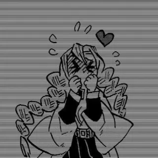 😀 Mitsuri Kanroji Demon Slayer Anime, Manga, Coeur, Mignon, Kanroji Mitsuri, Pilier de l'Amour telegram sticker