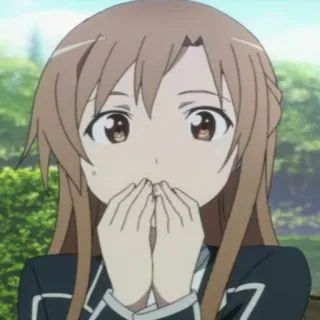 😮 Asuna Yuuki Sword Art Online Anime, Ragazza, Asuna, Sword Art Online, Carina telegram sticker