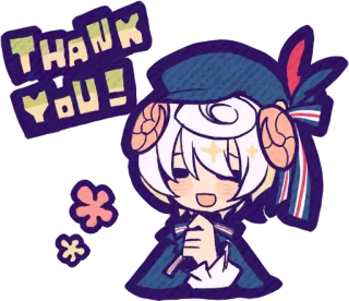 😄 THANK YOU! thank you, cute, cartoon, art, message, illustration telegram sticker