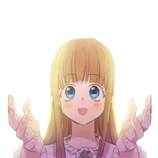 👐 Anime, Garota, Fofa, Brilho, Princesa, Desenho whatsapp sticker