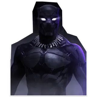 👌 Black Panther แบล็ค แพนเธอร์, ซูเปอร์ฮีโร่, มาร์เวล, วากันดา, ตัวละครจากคอมมิค, ภาพยนตร์, แอ็คชั่น, ตัวร้าย telegram sticker