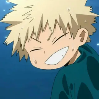 🎭 Bakugo My Hero Academia Anime, Manga, Kartun, My Hero Academia, Bakugo, Karakter telegram sticker