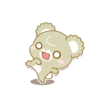 🤨 coala, fofo, kawaii, animal, desenho animado telegram sticker