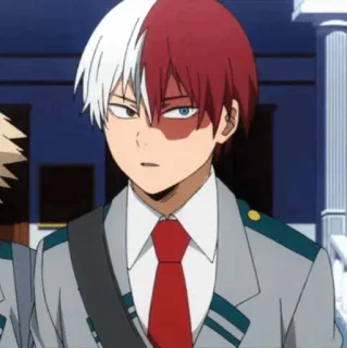 🥢 Shoto Todoroki My Hero Academia Anime, Postać, Shonen, Quirk, Bohater telegram sticker