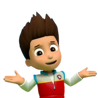 🤷‍♂ Ryder Paw Patrol Kartun, Anjing, Paw Patrol, Ryder, Nickelodeon telegram sticker