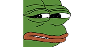 🥴 Pepe the Frog pepe, rana, meme, triste, meme di internet telegram sticker