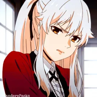 🥢 Yumeko Jabami Kakegurui anime, kakegurui, yumeko jabami, gambling, manga whatsapp sticker