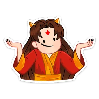 🤷‍♂️ character, cartoon, sticker, pose telegram sticker