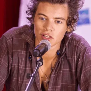 🎵 Harry Styles Harry Styles, singer, microphone, celebrity, pop star, musician telegram sticker
