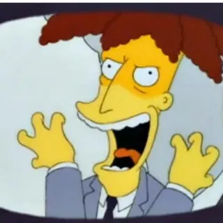 😈 Sideshow Bob The Simpsons Telespalla Bob, I Simpson, Personaggio dei cartoni animati, Cattivo, Serie TV telegram sticker