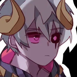 🦄 anime, demon, cartoon, horns, character, drawing, monster telegram sticker