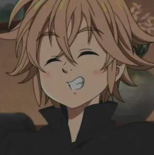 😄 Meliodas Seven Deadly Sins Anime, Personaje, Meliodas, Seven Deadly Sins, Sonriendo telegram sticker
