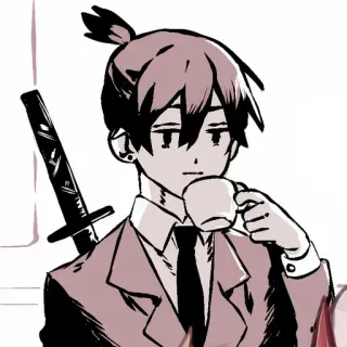 ☕ Aki Hayakawa Chainsaw Man Аниме, Манга, Аки Хаякава, Человек-бензопила, Меч, Кофе telegram sticker