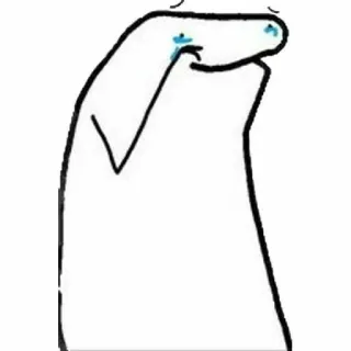 💔 cartoon, crying, sad, white, emotion telegram sticker