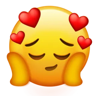 🥰 Emoji, Hati, Cinta, Kasih sayang, Senyum, Lucu telegram sticker