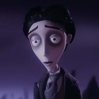 ♣ Victor Van Dort Corpse Bride アニメ, ヴィクター・ヴァン・ドート, コープスブライド, ティム・バートン, 映画, キャラクター whatsapp sticker