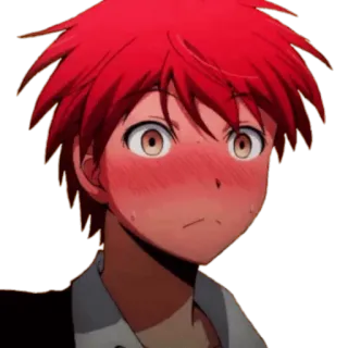 😳 Karma Akabane Assassination Classroom Anime, Ragazzo, Capelli rossi, Rossore, Karma Akabane, Assassination Classroom telegram sticker