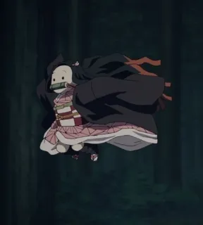 🏃‍♀️ Nezuko Kamado Demon Slayer Anime, Demon Slayer, Nezuko, Nezuko Kamado, Manga whatsapp sticker