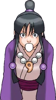 😨 Maya Fey Ace Attorney アニメ, ゲーム, 精霊, エクソシスト, 衝撃 telegram sticker