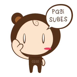 😊 Pagi SUBES Kreskówka, Słodkie, Dziecko, Pagi, Subes telegram sticker