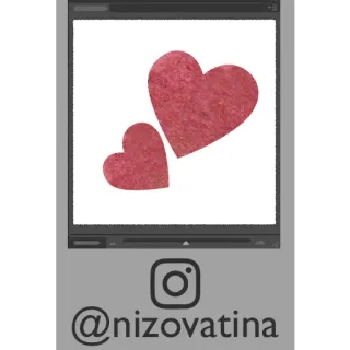 🎨 @nizovatina cuore, amore, romance, nome instagram whatsapp sticker