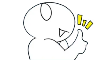 👍 personnage, pouce levé, illustration whatsapp sticker