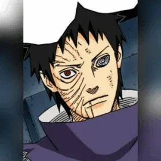 ⚫️ Obito Uchiha Naruto Anime, Manga, Sharingan, Uchiha, Ninja telegram sticker
