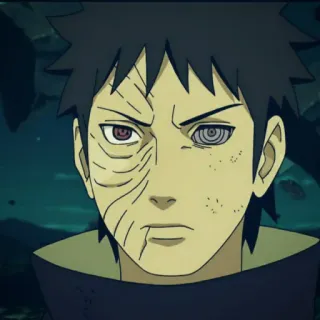 😐 Obito Uchiha Naruto anime, manga, uchiha, sharingan, rinnegan telegram sticker