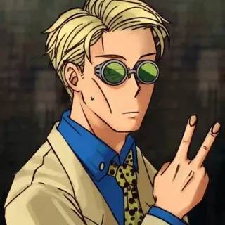 ✌️ Kento Nanami Jujutsu Kaisen Anime, Postać, Okulary, Blond, Manga, Jujutsu Kaisen, Kento Nanami whatsapp sticker