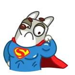 💪 superhero, anjing, kartun, stiker whatsapp sticker