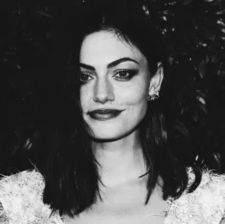 🌚 Phoebe Tonkin nữ diễn viên, chân dung, trắng đen, người nổi tiếng, phụ nữ, người telegram sticker