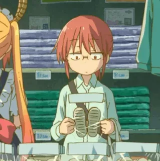 💈 Kobayashi Miss Kobayashi's Dragon Maid Anime, Kobayashi, Dragon Maid, Compras, Gafas, Lindo telegram sticker