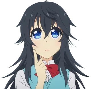 🤔 Anime, Garota, Desenho animado, Fofo, Personagem, Feminino, Mangá telegram sticker
