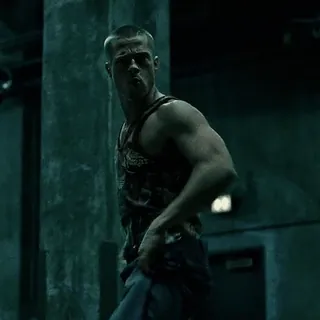 🥋 Tyler Durden Fight Club брэд питт, драка, фильм, без рубашки, мускулистый whatsapp sticker