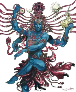 ✨ Shiva Hinduism, deity, god, dancing, spiritual, Shiva telegram sticker
