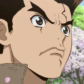 💈 Taiju Oki Dr. Stone Anime, Wütend, Cartoon, Entschlossen, Dr. Stone, Taiju telegram sticker