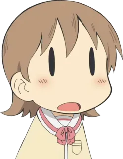 😦 Yuko Aioi Nichijou Anime, Personaje, Manga, Nichijou, Yuko Aioi whatsapp sticker