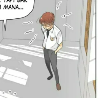 🎧 TAPI GAK N MANA... anime, manga, teenager, school uniform, cartoon, confused telegram sticker