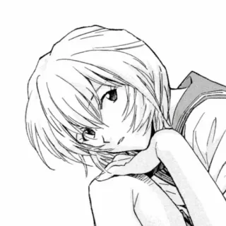 📓 Rei Ayanami Neon Genesis Evangelion Anime, Manga, Charakter, Rei Ayanami, Evangelion whatsapp sticker