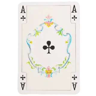 ♣️ Spielkarte, Kreuz Ass, Kreuz, Kartenspiel, Kartenfarbe whatsapp sticker