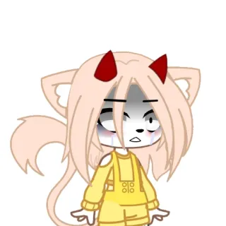 😳 Anime, Demônio, Gato, Triste telegram sticker