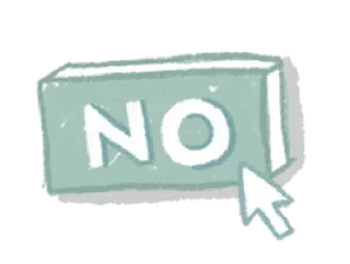 🍋 NO 否, 取消, 拒绝, 婉拒, 按钮 telegram sticker