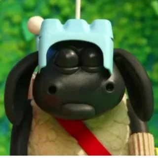 👶 Shaun the Sheep แกะ, การ์ตูน, ตัวละคร, สัตว์, ดินน้ำมัน telegram sticker
