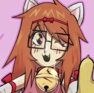 🖇 Catgirl, Anime, Słodkie, Kawaii, Neko whatsapp sticker