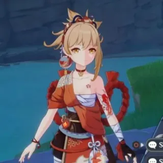 🎆 Yoimiya Genshin Impact Anime, Videojuego, Personaje, Genshin Impact, Yoimiya whatsapp sticker