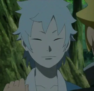 🌌 Mitsuki Boruto anime, Mitsuki, Boruto, character, smiling, friendly telegram sticker