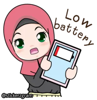 Hijab Gal @englishchatz telegram stickers
