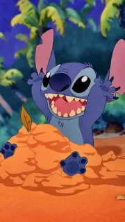 😍 Stitch Стич, Лило и Стич, Дисней, Инопланетянин, Мультфильм telegram sticker